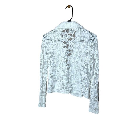INC International Concepts White Lace Blazer Jacket Size PS - Picture 6 of 7
